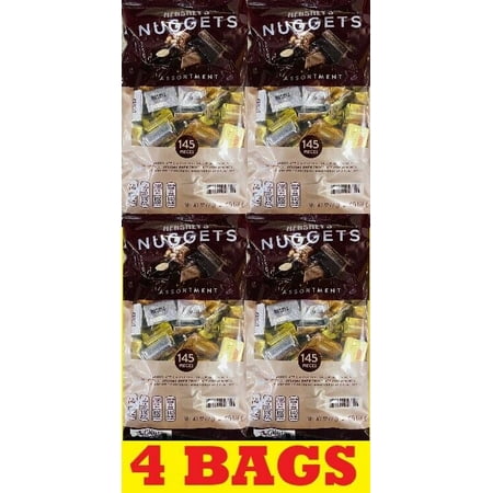 4x Hershey S Milk Chocolate Nuggets Assortment 52 Oz - 145 Pieces - 4 BAGS BULK