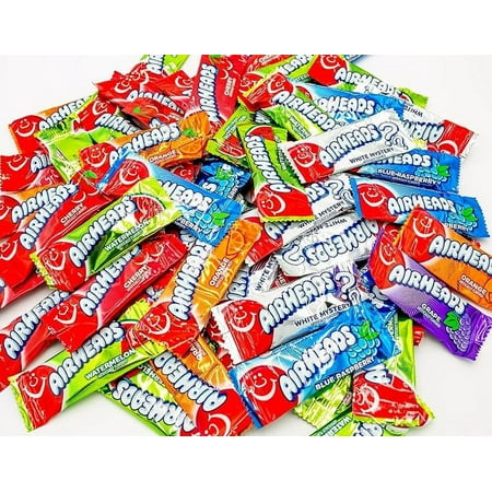 AIRHEADS Mini Bars Candy 2 Lb – Donty-Tonty Bulk Bag  Assorted Flavors  Chewy Fruit Taffy  Gluten Free  Individually Wrapped (80 Pieces)