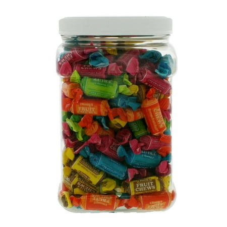 Tootsie Roll Midgies Assorted (Medium) Size 2.25LB - Original Individually Wrapped Assorted Flavor Tootsie Rolls in 64 FL OZ Gift Ready Reusable Squar
