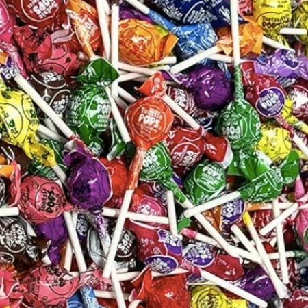 Tootsie Pop Minis Lollipops 18 Flavors Hard Candy Outside with Chewy Chocolate Center (2 Pound)