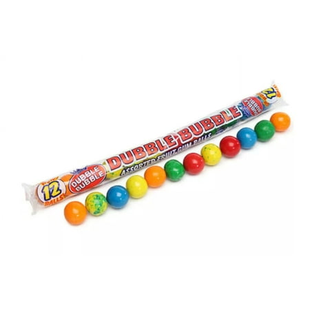 Tootsie 122684 12 Ball Tube Dubble Bubble Gum   2.23 Oz