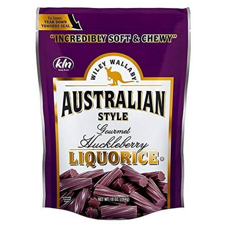 Wiley Wallaby Australian Style Licorice  Huckleberry  CASE (10 X 10 Oz. Bags)