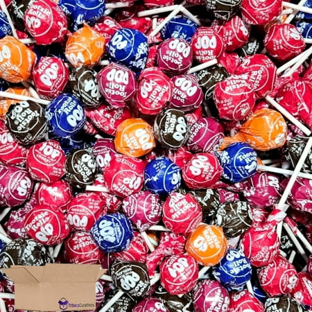 Tootsie Roll Chocolate Candy Filled Lollipops Bulk Value Pack | Cherry  Chocolate  Grape Orange  Raspberry | 3 Pounds