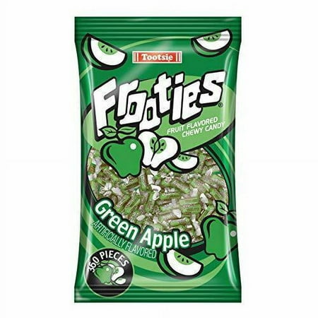 Green Apple Tootsie Roll Frooties Chewy Candy 38.8 OZ 360-piece Bag