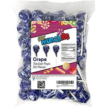 Tootsie Pops  Grape  50 Pieces
