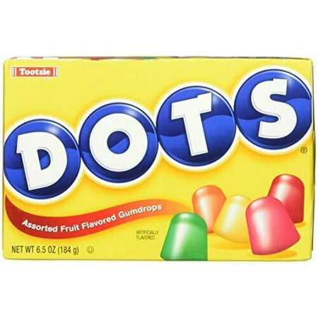 Dots Assorted Fruit Gumdrops Candy  6.5 Oz (1-Box)