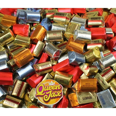 Ultimate Hershey Nuggets Assortment - 4 LB Bag - Hershey S Nuggets Chocolate Variety Pack Includes Milk Chocolate Silver  Hershey with Almonds Gold  H