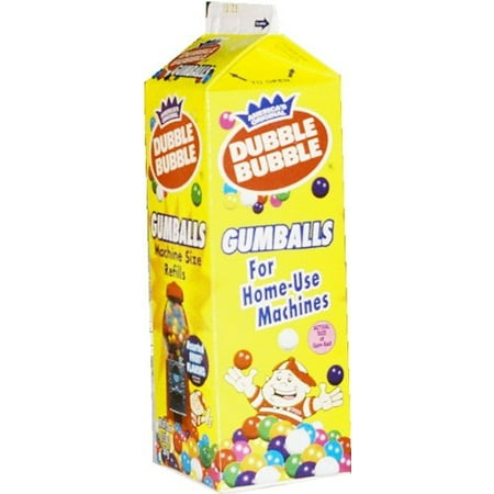Dubble Bubble Gum Machine 20 Oz Refill Carton Classic 8-Flavor 1/2-Inch Size Candy