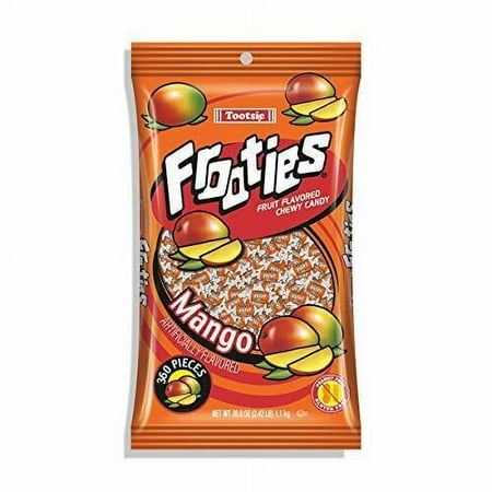 Mango Frooties - Tootsie Roll Chewy Candy - 360 Piece Count  38.8 Oz Bag