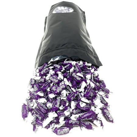 Bulk Grape Flavor Tootsie Roll Frooties Chewy Purple American Taffies Candy Individually Wrapped in Resealable Assortit Bag 5 Lb 735+pcs (80-Oz) - Mad