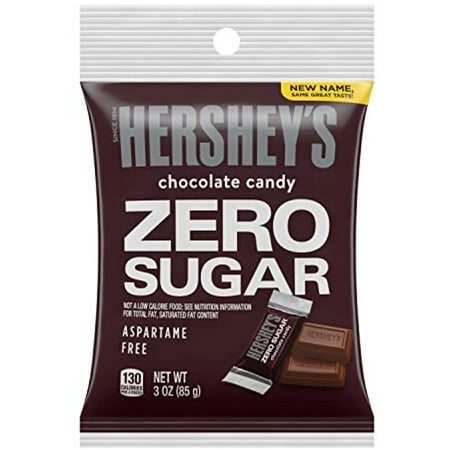 Hersheys Sugar Free Chocolate Candy  Individually Wrapped  3 Oz Bag (Pack of 12)