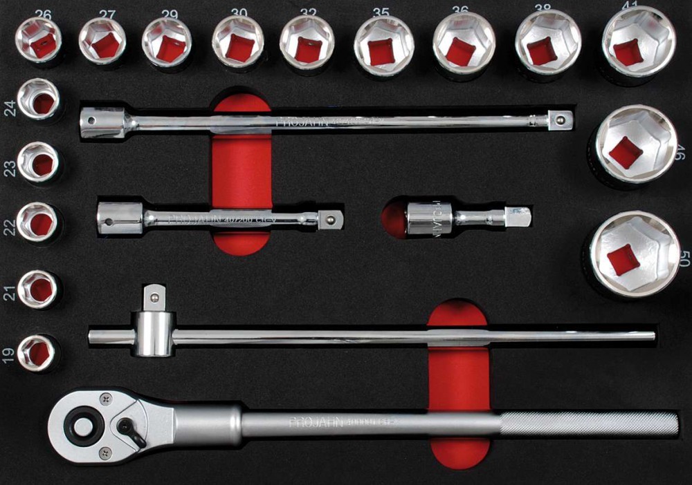 Projahn Stecknuss Einlage 21tlg 3/4 Stecknuss Einlage 21tlg 3/4 5999-441