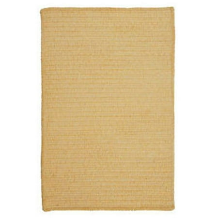 Colonial Mills Rug Simple Chenille Braided Rug - Dandelion - 2 Ft. X 6 Ft.