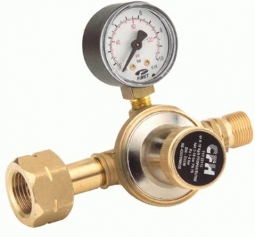 CFH 52115 Propan-Gas-Regler Regelbar Mit Manometer 1 - 4 Dr115,d