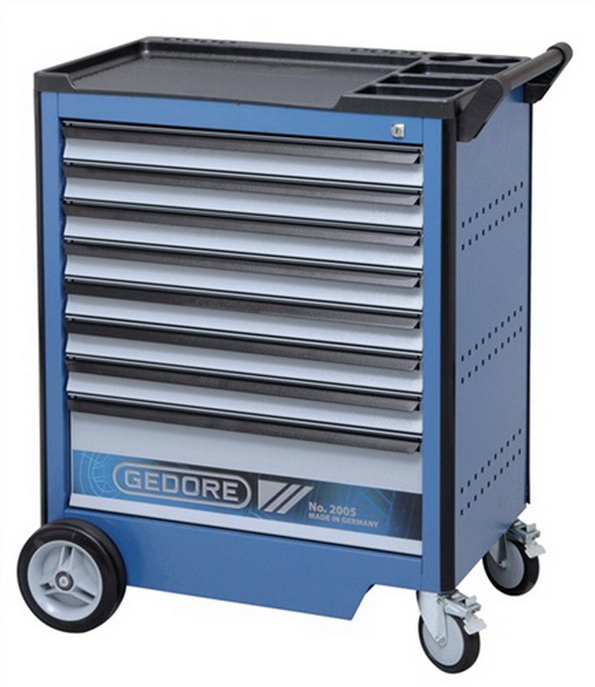 Werkzeugwagen 2005 0701 Mit 8Schubladen Gedorit Schubl. Blau/silber Abd. Schw. Gedore