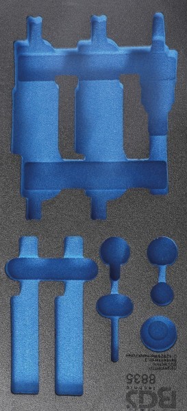 1/3 Werkstattwageneinlage (408x189x32 Mm), Leer, Für Motor-Einstell-Satz, Passend Für BGS 8835