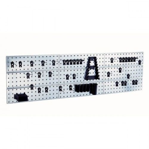 Raaco 109659 Tool Hooks Perforated Panel 1560x440x11mm +44 Clips
