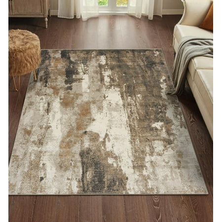 Modern Area Rugs with Abstract Patterns 7681 \u2013 Medium Pile Area Rug Dark Blue Light Blue / 8 X 10