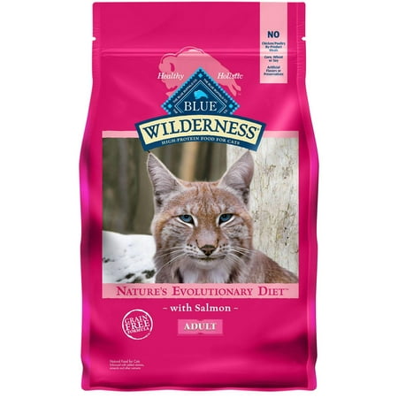 Blue Buffalo Wilderness Adult Grain-Free Salmon Recipe Dry Cat Food  5 Lb. Bag