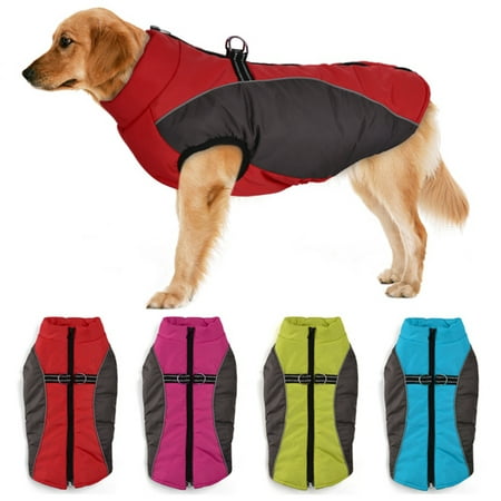 Cold Weather Dog Warm Vest Jacket Coat Pet Winter Clothes for Small Medium Large Dogs (1 Pack)