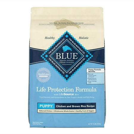 Blue Buffalo Life Protection Formula Natural Puppy Dry Dog Food  Chicken and Brown Rice 15 Lb.