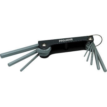 Projahn Winkelstiftschüssel. Satz Inbus I.Klapph. 2,5-10mm 8tlg
