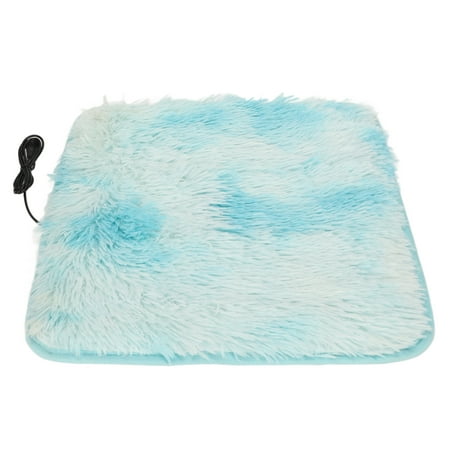 Dog Warm Bed Mat  Flannel Professional Pet Heating Pad 28 Degrees Celsius Constant Temperature Waterproof for Car for Outdoor Blue and White Brown and