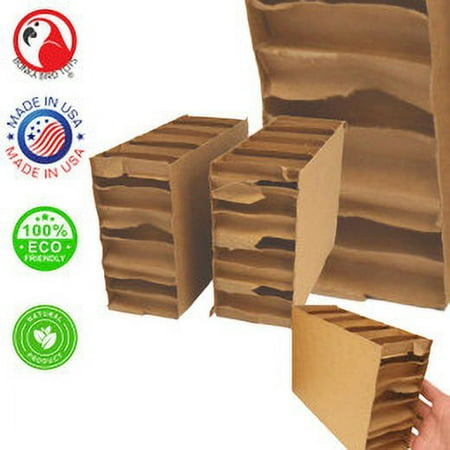 Bonka Bird Toys 2292 Pk2 Jumbo 8-Inch Cardboard Blocks Foot Talon Craft Part