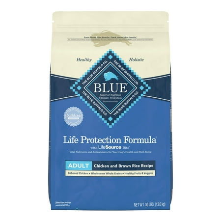 Blue Buffalo Life Protection Formula Natural Adult Dry Dog Food  Chicken and Brown Rice 30-lb