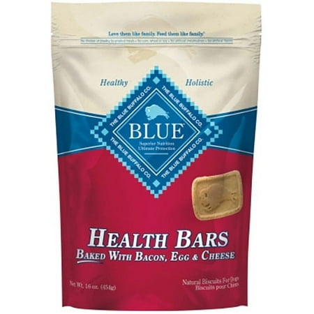 Blue Health Bars Baked with Bacon  Egg and Cheese Dog Treats 16-oz (Pack of 2)