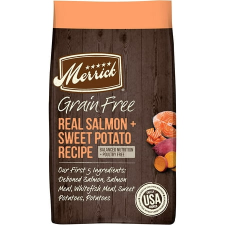 Dry Dog Food  Real Salmon and Sweet Potato Grain Free Dog Food Recipe - 22 Lb. Bag