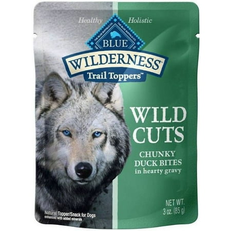 Blue Buffalo Wilderness Trail Toppers Wild Cuts Duck in Gravy  3 Oz.