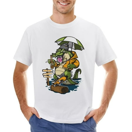 Support Your Local Men’s Graphic T-shirt Vintage Short Sleeve Sport Tee White L