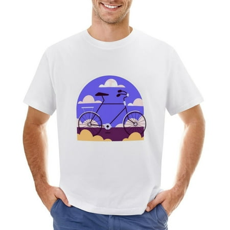 Vtg City Landscape Men’s Graphic T-shirt Vintage Short Sleeve Sport Tee White L