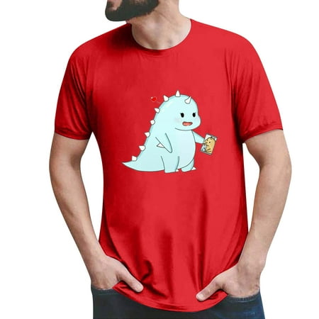 GWAABD Casual Shirts for Men Cotton Men S T Shirt with Print T Shirt Printing Custom Printing Cotton Black T Shirts for Man