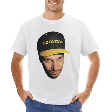 Man with Hat on Men’s Graphic T-shirt Vintage Short Sleeve Sport Tee White L