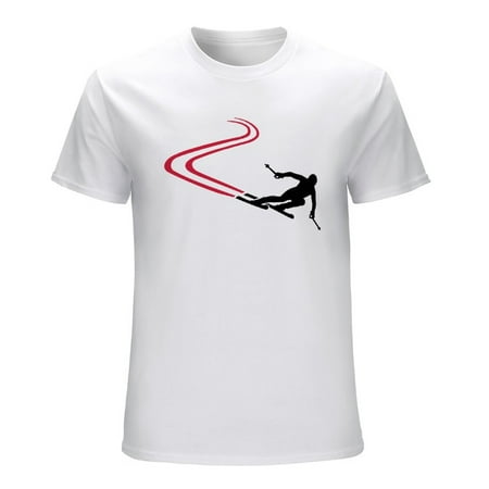 Skate Men’s Graphic T-shirt Vintage Short Sleeve Sport Tee White L