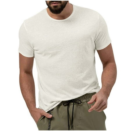 Quealent T Shirts for Men Men S Short Sleeve Graphic T Shirt Collection (White L)