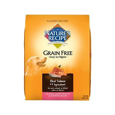 Nature's Recipe Grain-Free Salmon, Sweet Potato & Pumpkin Recipe Dry Dog Food, 4-lb Bag