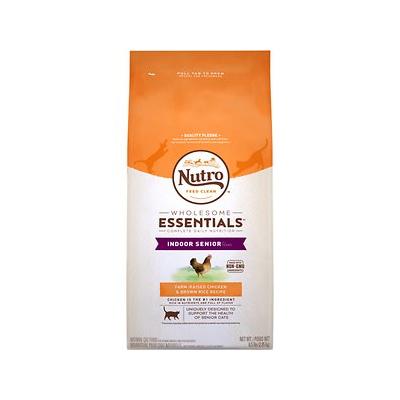 Nutro Wholesome Essentials Indoor Senior Farm-Raised Chicken & Brown Rice Recipe Dry Cat Food, 6.5-lb Bag