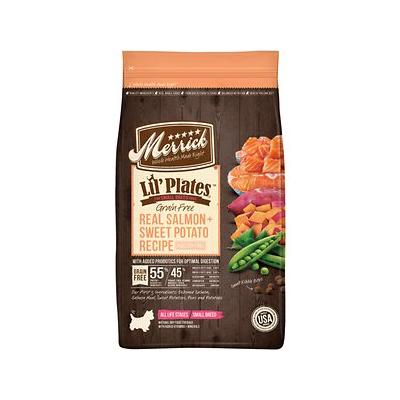 Merrick Lil' Plates Grain-Free Real Salmon & Sweet Potato Dry Dog Food, 4-lb Bag
