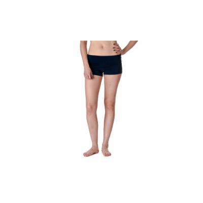 Active Basic Dance or Yoga Fold Down Hot Shorts 8367-1 in Blue Large