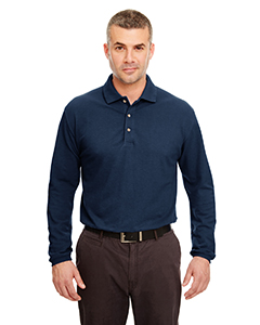 UltraClub 8532 Adult Long-Sleeve Classic Piqué Polo