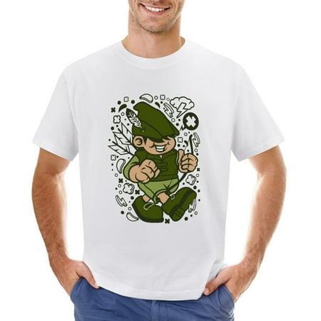 Robin Hood Kid Men’s Graphic T-shirt Vintage Short Sleeve Sport Tee White L