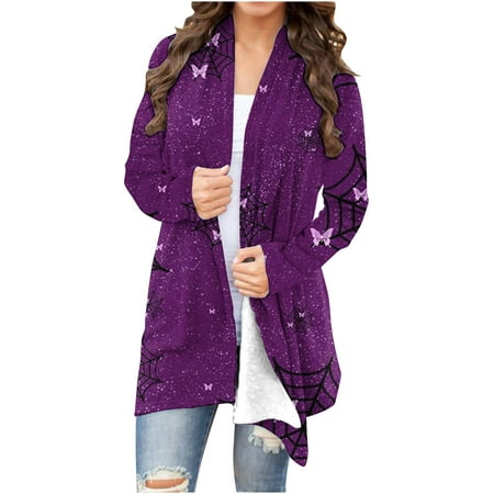 QUYUON Womens Cardigan Jackets Lightweight Deals Long Sleeve Cardigan Jacket for Women Polyester Women S Cardigans Cardigan Jacket Style Q-7263 Fall C