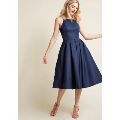 Chi Chi London Beloved and Beyond MIDI Dress in Blue in 16
