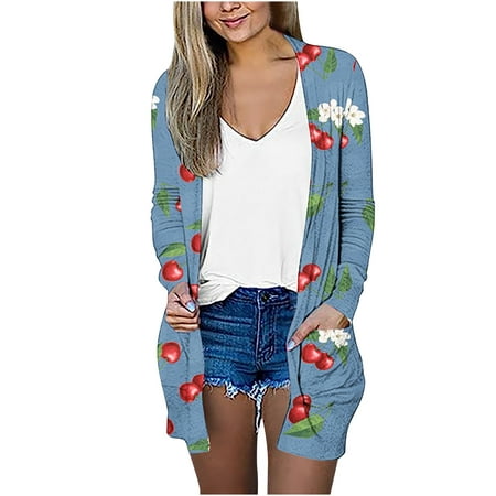 QUYUON Cardigan Sweaters for Women Deals Long Sleeve Cardigan Ladies Cardigans for Women Lightweight Cardigan Jacket Style C-1136 Winter Knit Sweater 