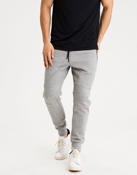 AE Mixed Fabric Jogger