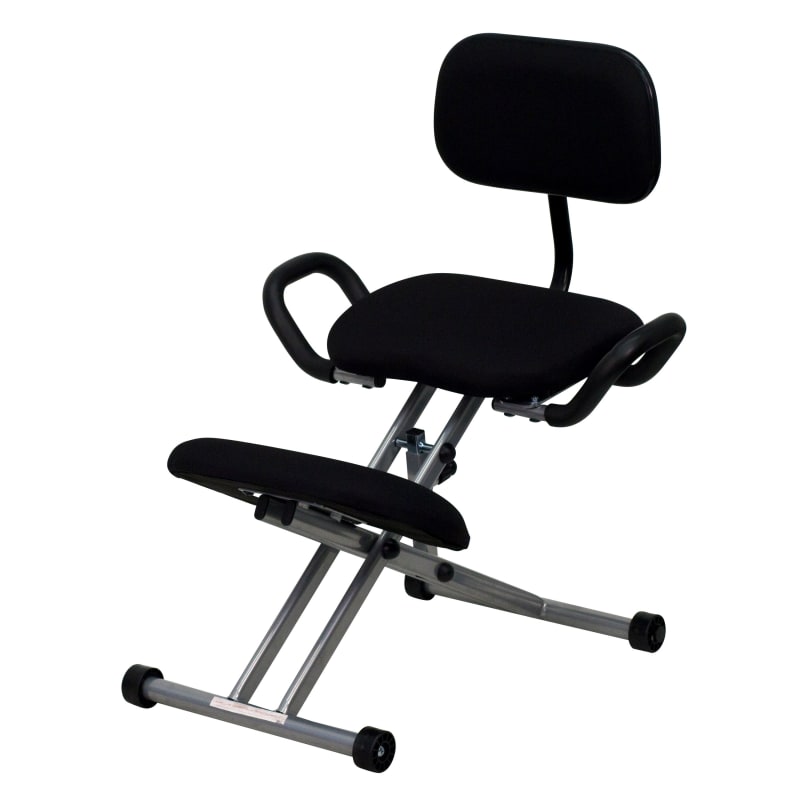Delacora FF-WL-3439 25 Inch Wide Fabric Kneeling Chair with Back and Handles