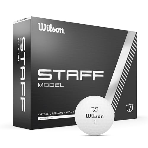 Photo 1 of Wilson Staff Model Adult Golf Balls Urethane White 12 Count